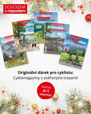 🎄 Tip na vánoční dárek pro cyklisty! Získejte sadu 5 cyklomagazínů 4+1 zdarma a darujte stovky ověřených tras z Česka i...
